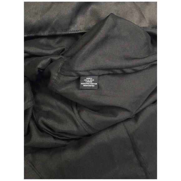 Adrianna Papell Evening Silk Beaded Sequined Sleeveless Cocktail Dress Black 6 - Picture 12 of 13